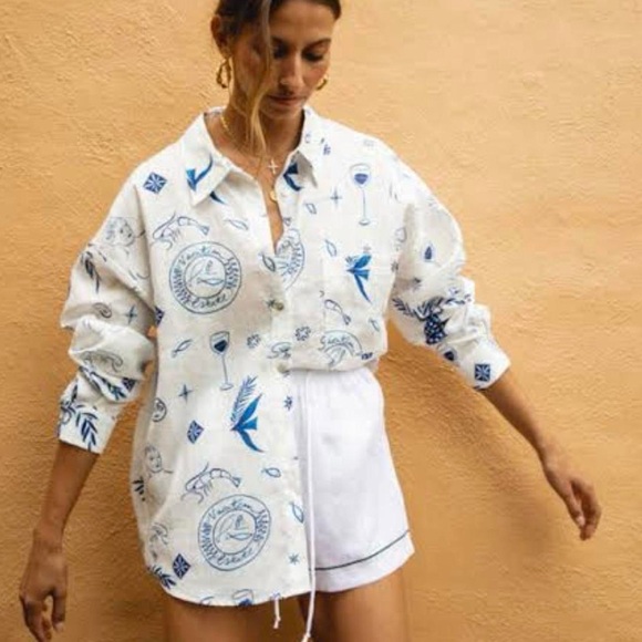 vrg girl Tops - Vrg grl amalfi shirt top - Worn once only - perfect condition.